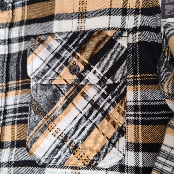 Howitzer Mens Medium Button Down Flannel Punisher We The People Patriot Military - Picture 6 of 10